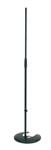 K&M 26045 Stackable Microphone Stand Black Front View